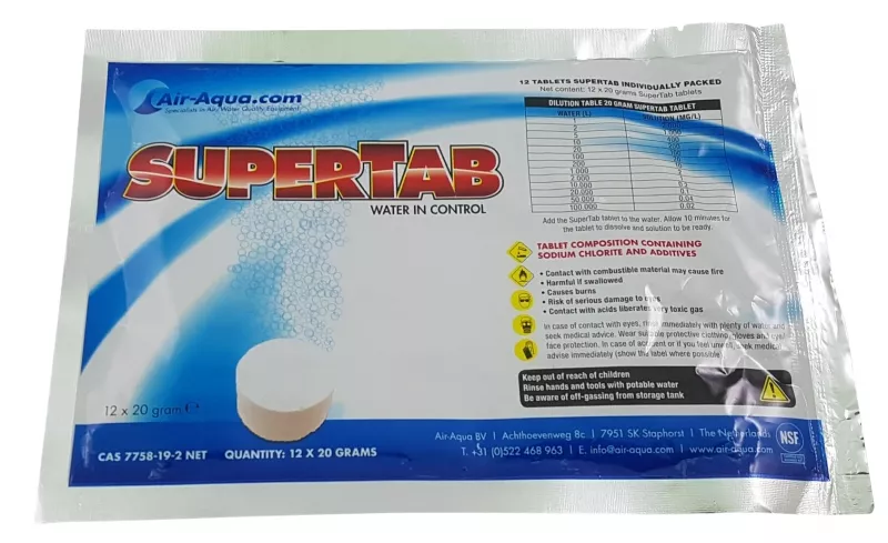 SuperTab - Chlordioxid - 12 Tablette x 20 Gramm
